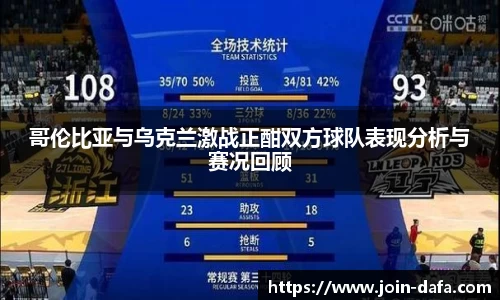 哥伦比亚与乌克兰激战正酣双方球队表现分析与赛况回顾